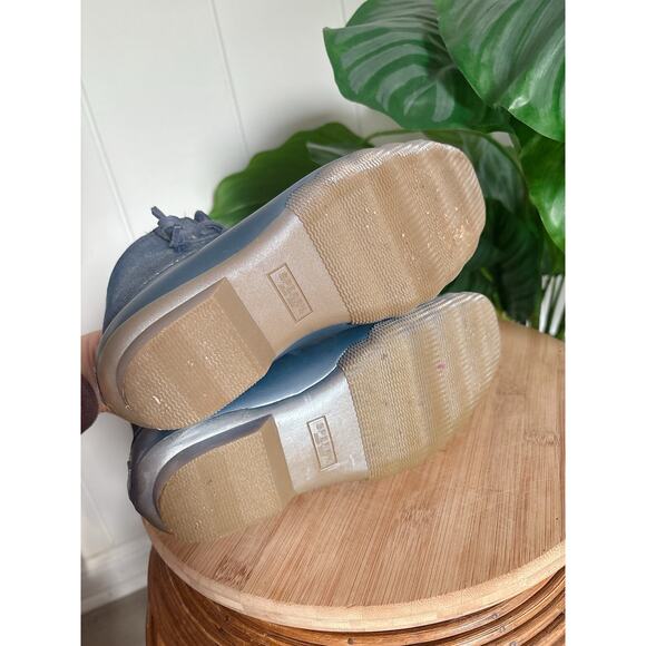 Sperry Girls Saltwater Metallic Duck Boots Size 5 Rain Winter Booties Waterproof - Picture 8 of 9